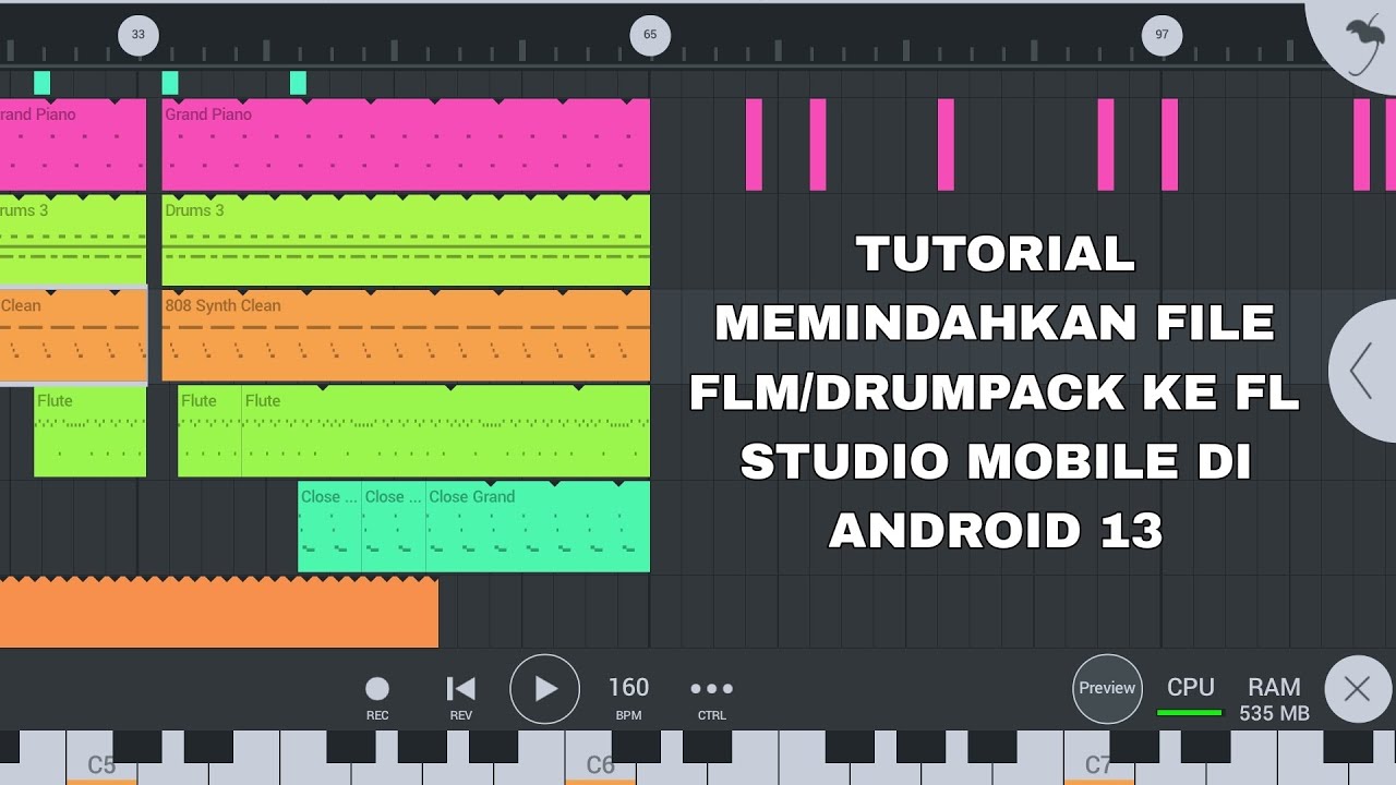 CARA MEMINDAHKAN FILE FLM/DRUMPACK KE FL STUDIO MOBILE DI ANDROID 13 ...