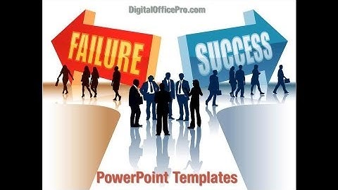 Failure and Success PowerPoint Template Backgrounds - DigitalOfficePro #07789