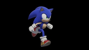 Sonic Run Cycle (Blender EEVEE)