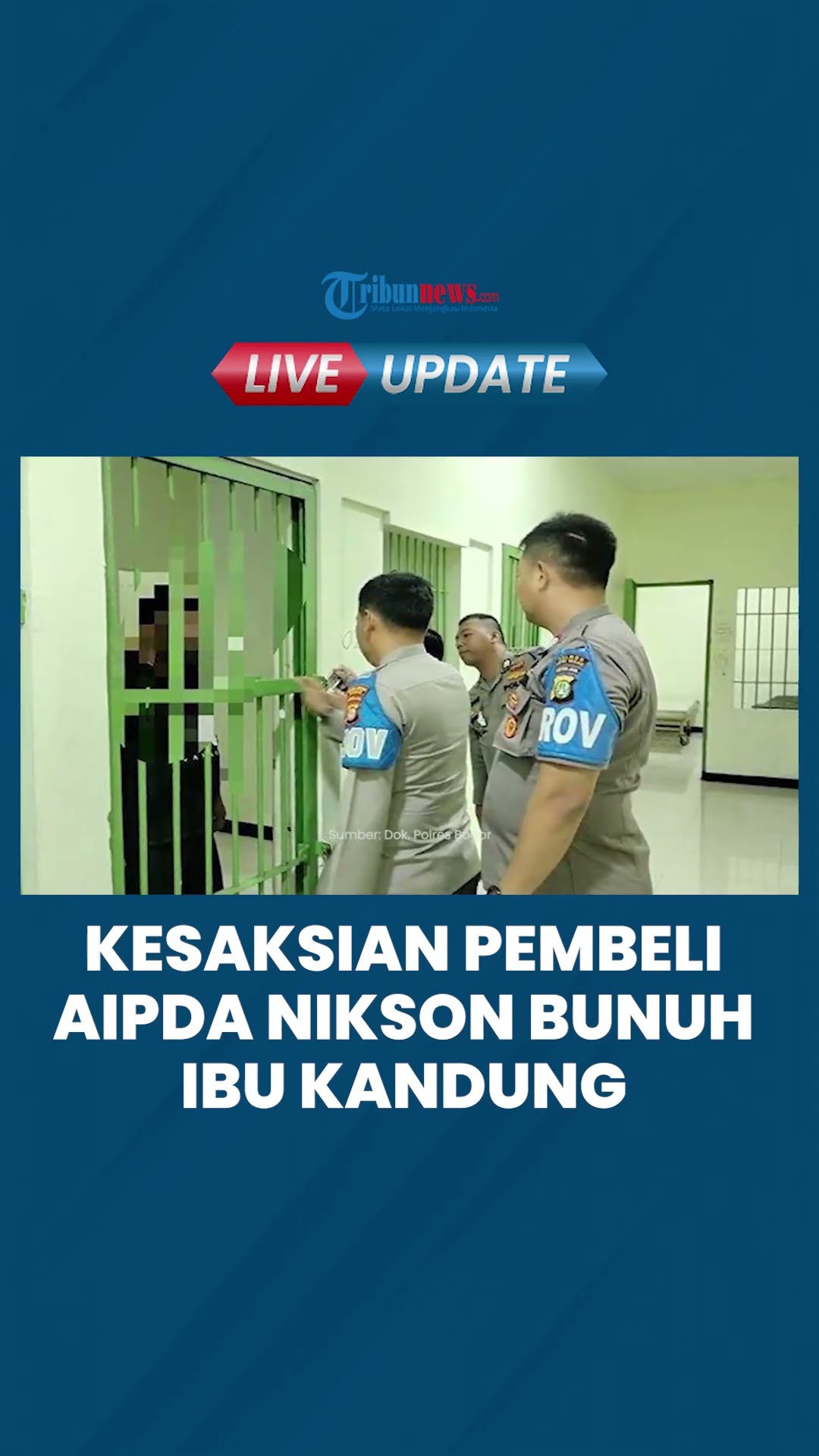Kesaksian Pembeli: Aipda Nikson Bunuh Ibu Kandung Pakai Tabung Gas seusai Jatuh Didorong
