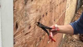 Fast way to remove a lot of nails from siding on your house