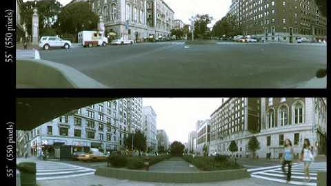 Cata-Fisheye Camera for Panoramic Imaging: Panoramic Video of a Busy Street