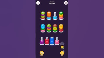 Level 45 Extra Hard GAME Nuts And Bolts#games #gaming #colors #challenge #gameplay #puzzle