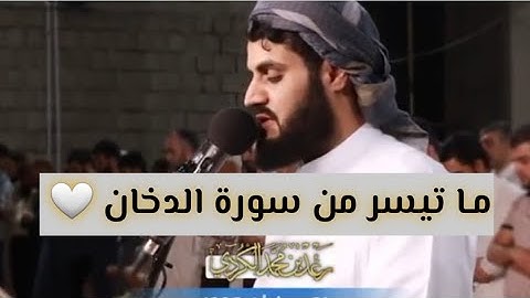 مـا تيسر من سورة الدخان 🤍 رعد محمد الکوردي .صوت هادئ جداااا ❤👌