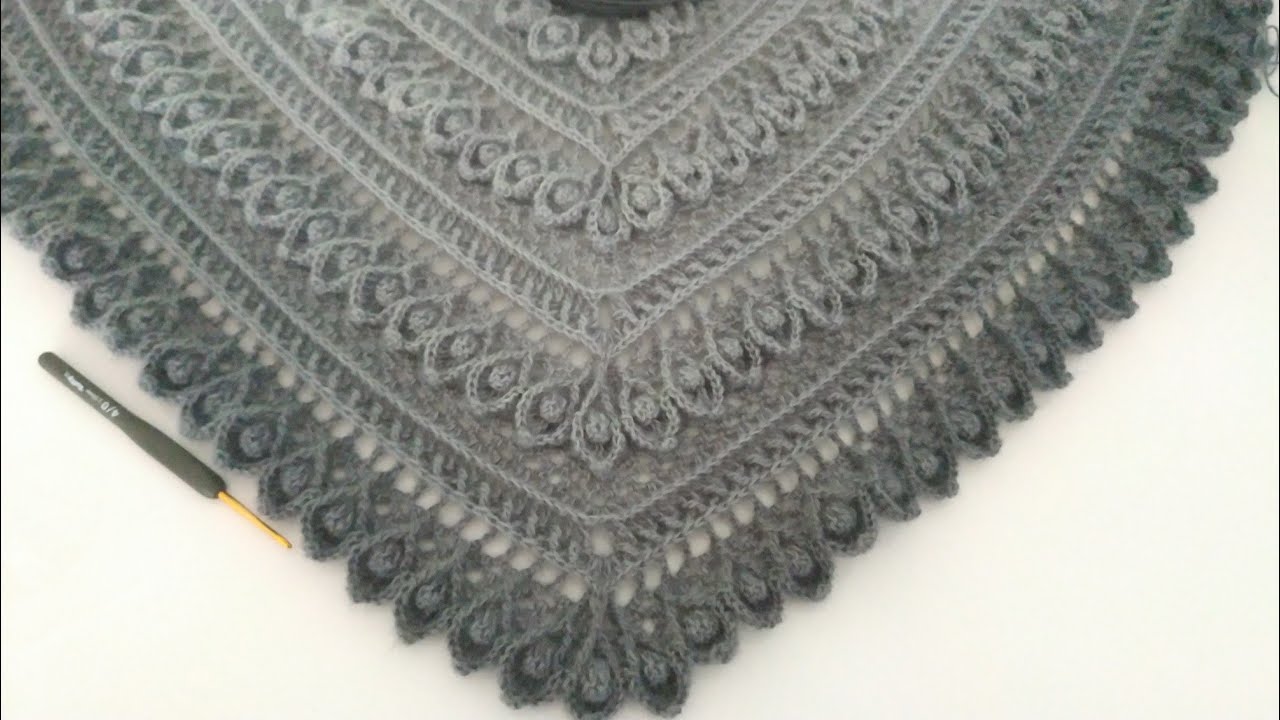 KABARTMALI ÖRGÜ ŞAL / 3 BOYUTLU ŞAL (1.VİDEO)