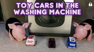 Toy cars in the washing machine (hotpoint) by Happy Pigs