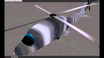 helicopter made in Blender 3D