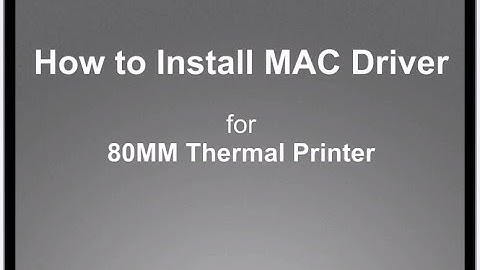 MUNBYN New MAC Driver Installation for 80mm Thermal Printer-v064