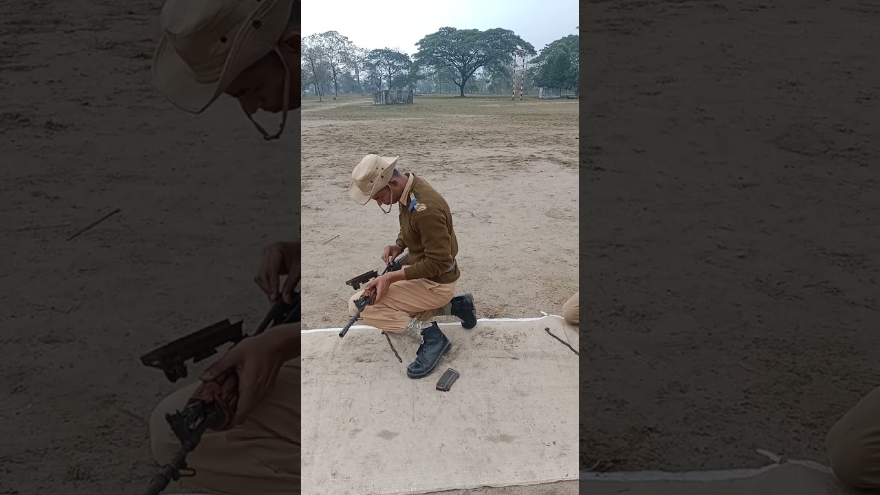 Assam police Training Arms handling 117 batch 