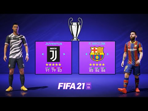 FIFA 21 | JUVENTUS vs BARCELONA | RONALDO (2) vs MESSI (2) | CHAMPIONS LEAGUE FINAL GAMEPLAY #2