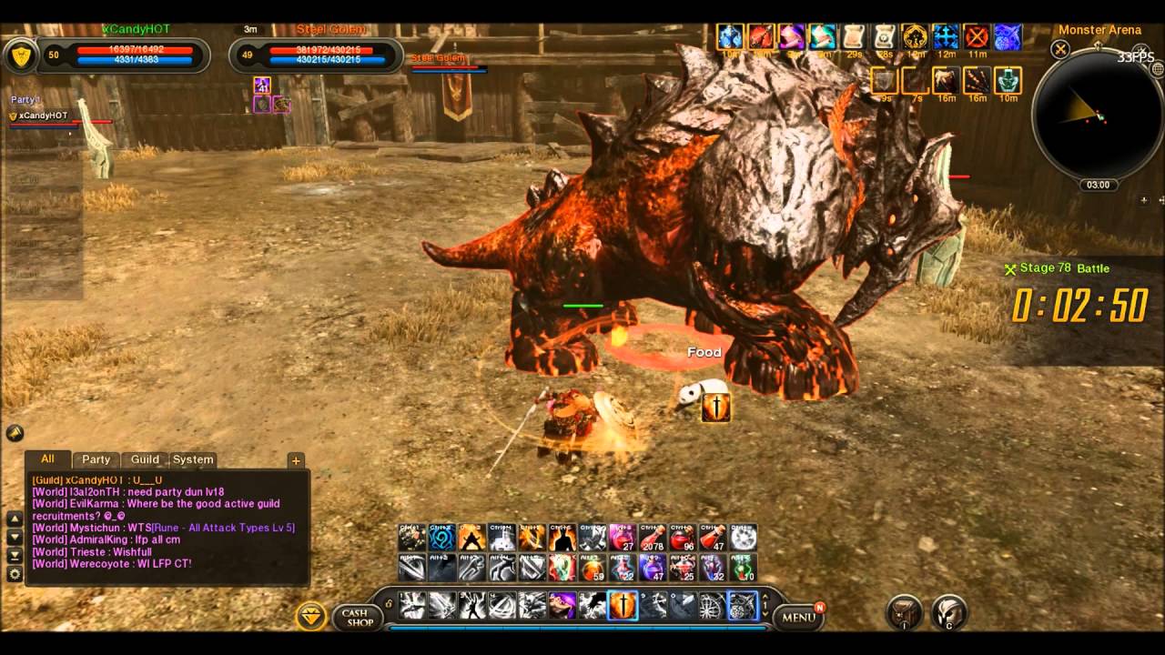 Cabal2 NA - Monster Arena run until stage 100 :D