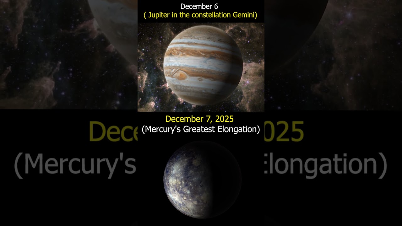 Astronomy events December 6th and 7th .  