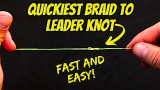 This 5 SECOND Braid to Fluorocarbon knot is a GAME CHANGER!