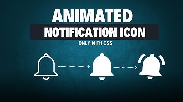 Animated Notification Bell Icon Using CSS | Notification Bell Animation in CSS | CSS Tutorial