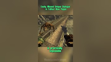 EASILY MISSED Unique Dialogue in Fallout New Vegas! Chomps Lewis