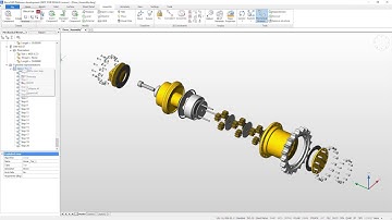 Automatic exploded views of assemblies in BricsCAD