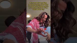 Princess Rajwa Making Hearts With Some Fans After The Jordan-Tajikistan Match 2023 Asian Cup