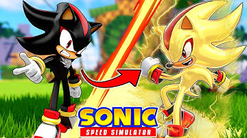 Shadow verandert in Super Shadow in Sonic Speed ​​Simulator! (Roblox)