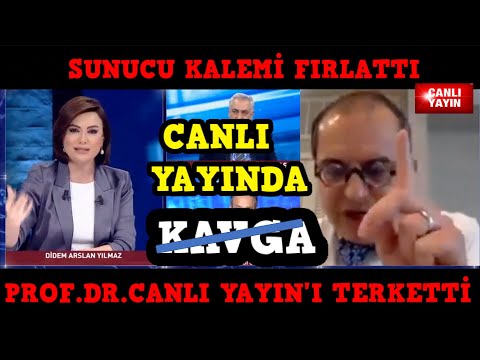 Profösör yayını yarıda bıraktı gitti sunucu kalemi fırlattı Sebebiyse herkesi