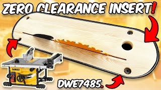 How To Make A Zero Clearance Insert | Dewalt Table Saw