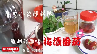 開胃小菜梅漬番茄，有了香草的加持更加芬芳有味