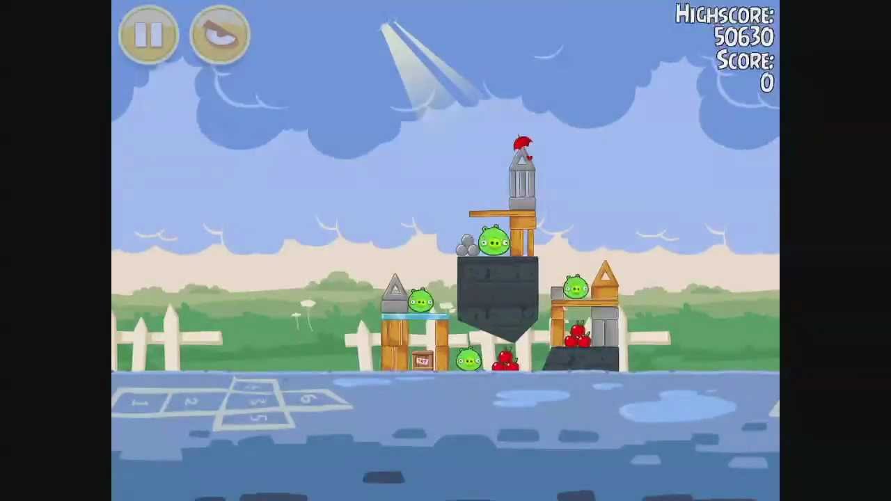 Angry Birds Seasons - Back To School Level 1-6 Walkthrough 3 Stars