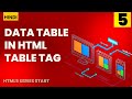 Build a Professional Data Table in HTML (Step-by-Step Guide)