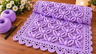 Wow! This Crochet Blanket Is Absolutely Stunning! | 3D Crochet Pattern