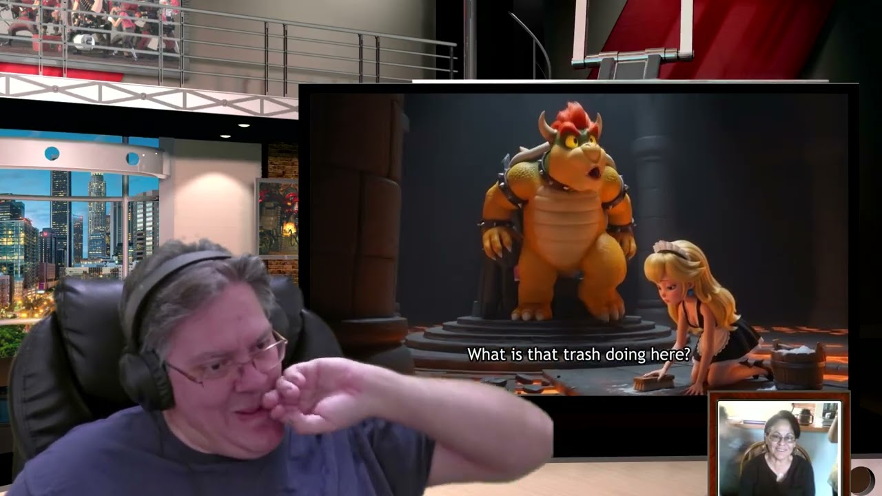 Игра окончена? Боузер победил Марио и сделал Пич своей горничной?! Реакция #mario #peach #bowser