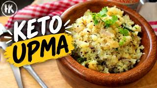 Sick of eggs on Keto? Try this vegetarian Keto Upma for breakfast