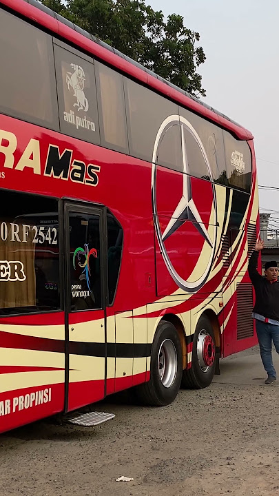 Bagasi dan pintu serba otomatis agra mas double decker #shortsvideo #bus #agramas #short