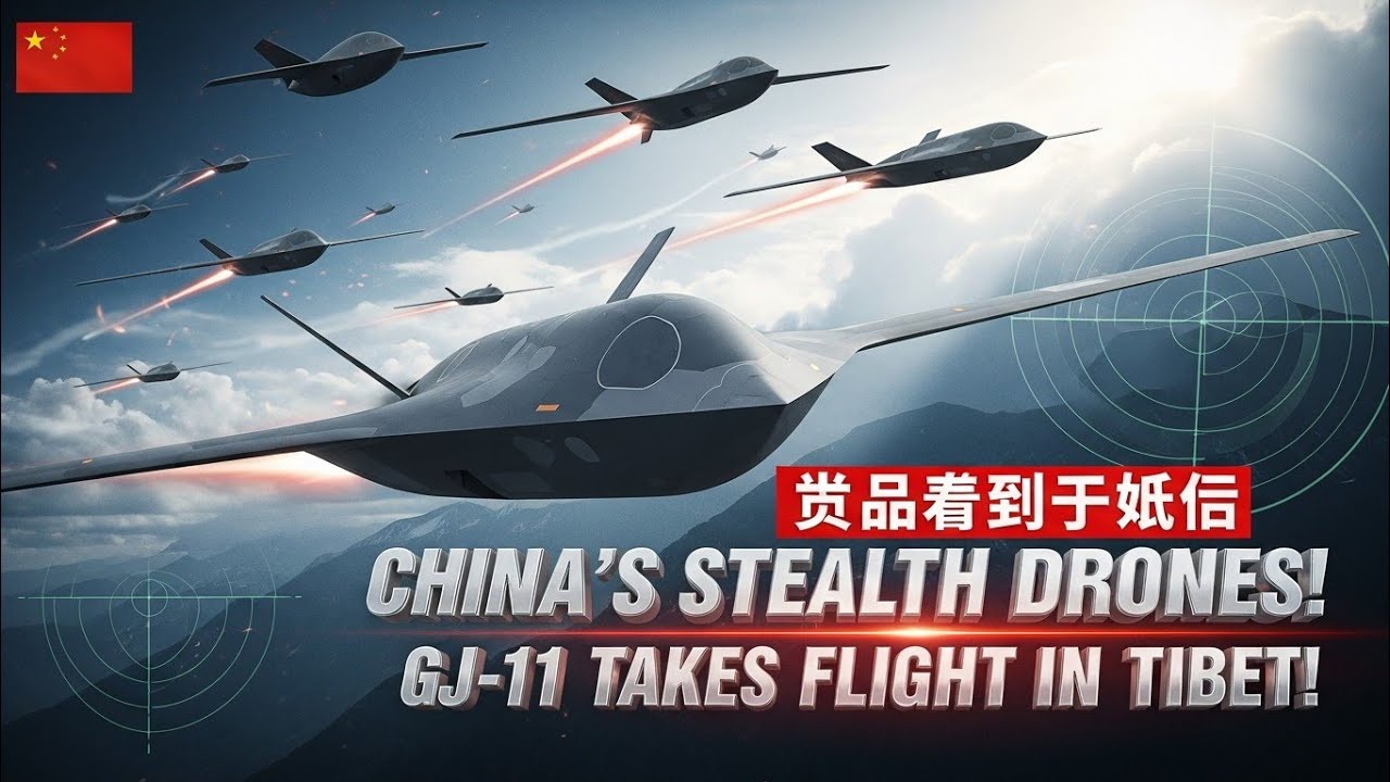 China's GJ-11 Stealth Drones: Unmanned Squadron Takes Flight in Tibet ...