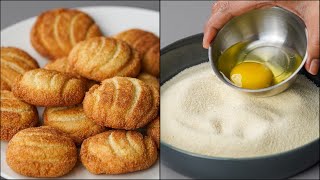 I Combined Suji With Egg & Make This Delicious Homemade Biscuits Recipe | Suji Cookies Recipe