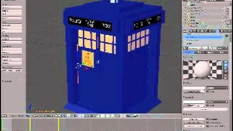 Create Your Own Tardis NEW pt7 (Blender) - Materialsing and Dematerialisng!!