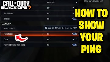 How To Show Your Ping In COD Black Ops 7 - Fastest Guide