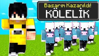 Minecraft'ta KARDEŞİMİ 24 SAAT KÖLE YAPTIM!