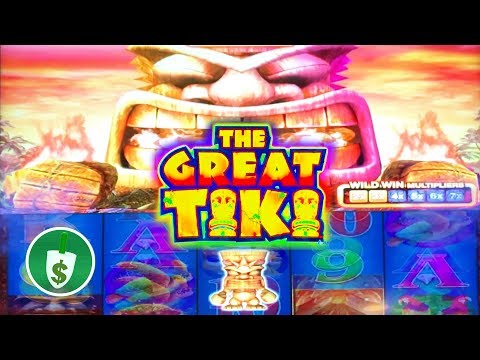 The Great Tiki slot machine, Min Bet Bonus example