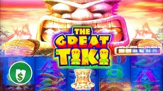 The Great Tiki slot machine, Min Bet Bonus example