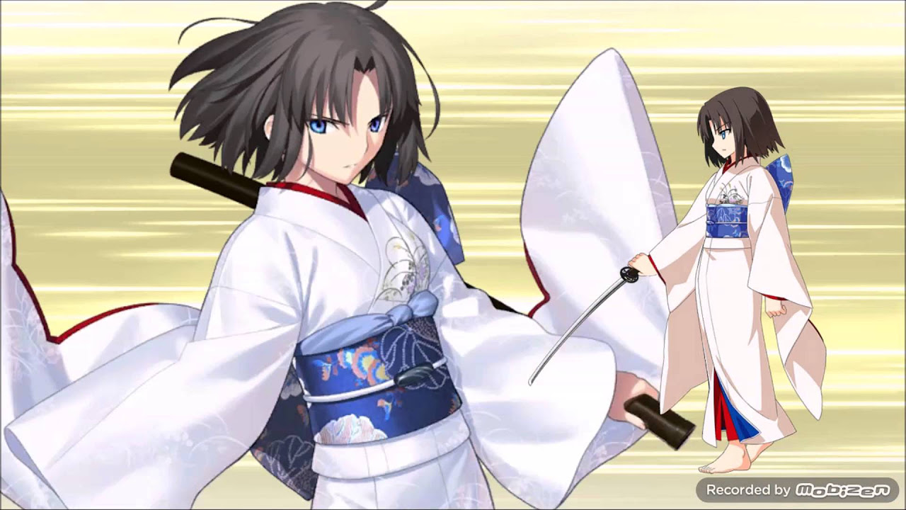 Fate/GrandOrder 両儀式[セイバー]/宝具 無垢識・空の境界 - YouTube