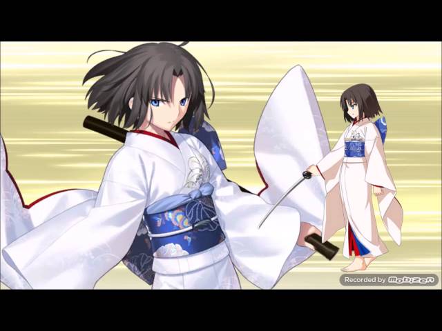 Fate/GrandOrder 両儀式[セイバー]/宝具 無垢識・空の境界 - YouTube