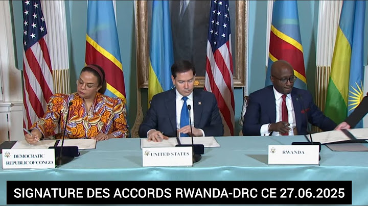 270625: LIVE I WASHINGTON: KAYIKWAMBA NA NDUHUNGIREHE BARIGUSHYIRA IMIKONO KU MASEZERANO Y'AMAHORO