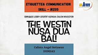 Calista Angel Setiawan191901435Php51Etiquette & Communication Skills Ikz05