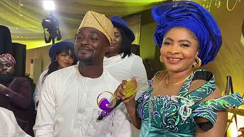 NIYI JOHNSON DANCES WITH MOTHER AT THE NAMING CEREMONY OF HIS TWINS