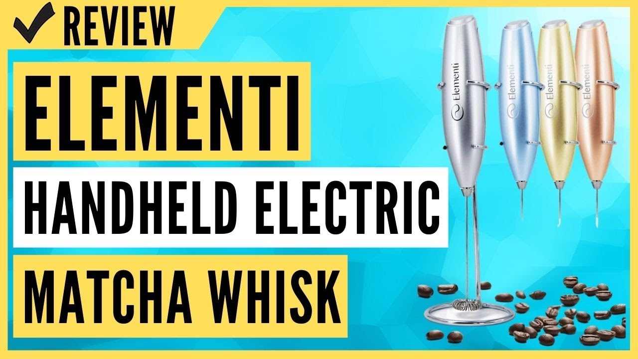 Elementi Milk Frother Handheld Electric Matcha Whisk Review 