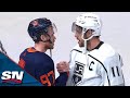 Edmonton Oilers and Los Angeles Kings Exchange Handshakes Following Their Seven Game Series