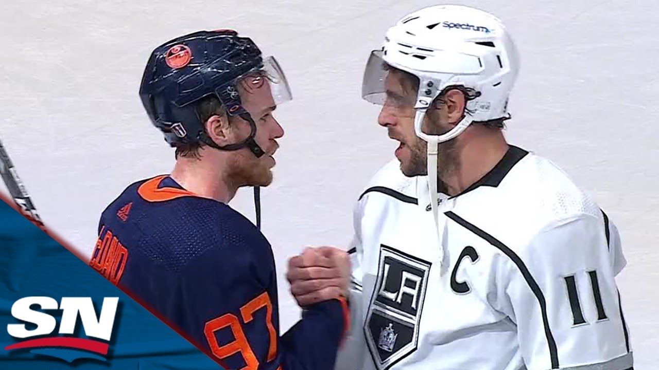 Edmonton Oilers and Los Angeles Kings Exchange Handshakes Following Their Seven Game Series