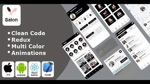 Salon App - Salon Appointments booking React Native iOS/Android App Template