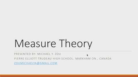 Introduction to Measure Theory [Part 1 of 3]