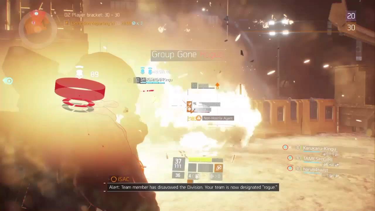 The Division Going Rogue moment.