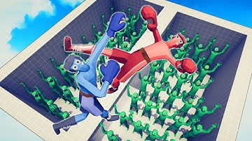 NARROW BRIDGE OVER ZOMBIE PIT FIGHTS | TABS - Totally Accurate Battle Simulator